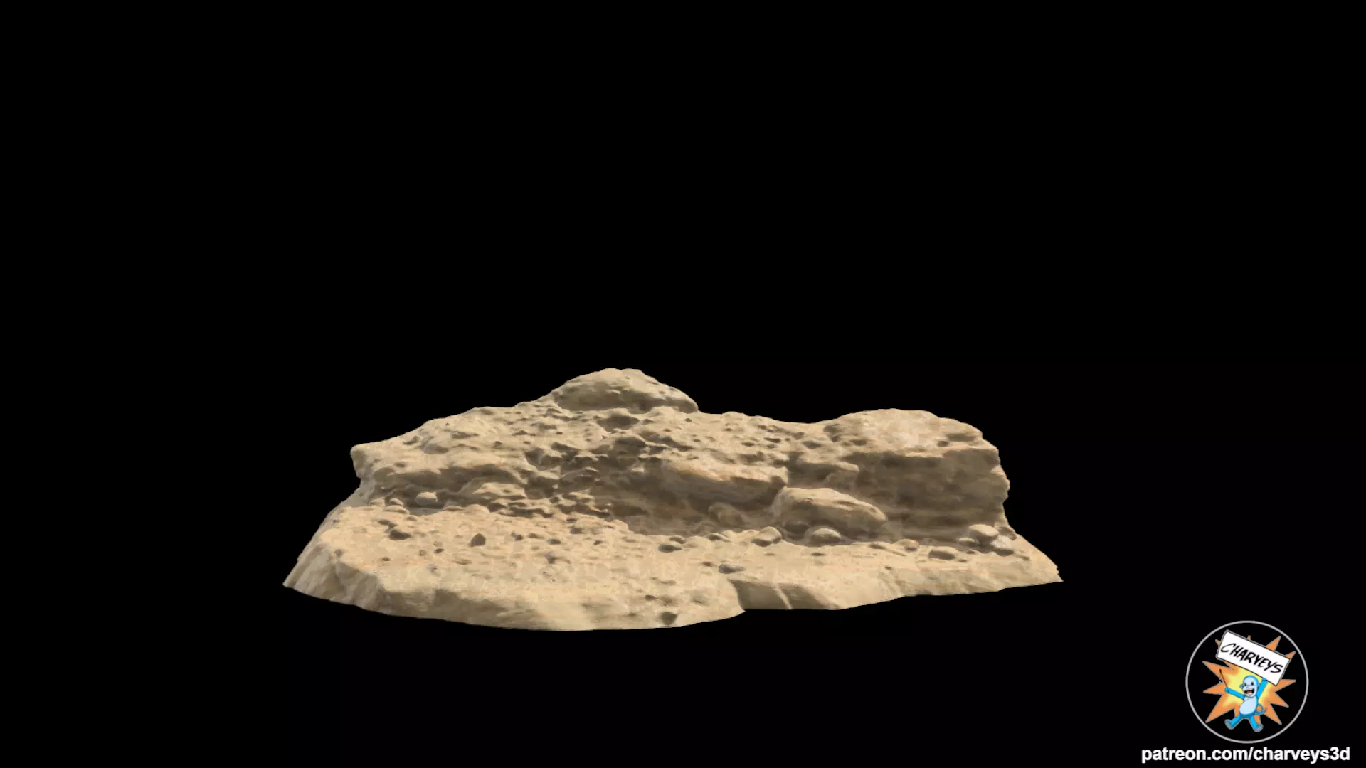 Star Wars Jundland Wastes Diorama for action figures 3D print model_0