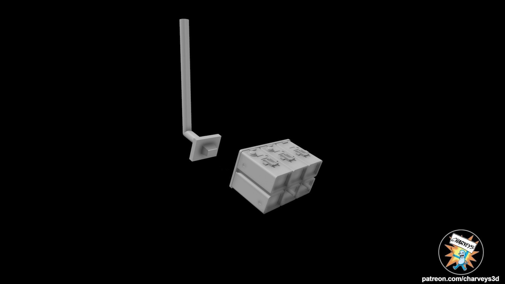 Star Wars Death Star Detention Block Cameras for action figures 3D print model_5