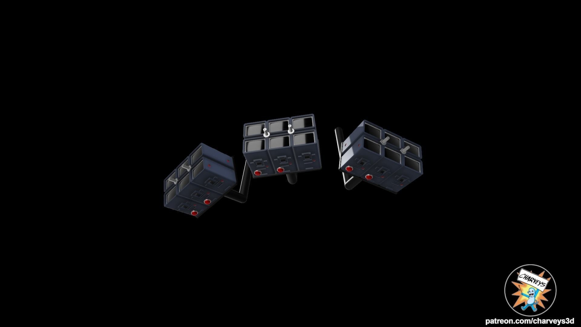 Star Wars Death Star Detention Block Cameras for action figures 3D print model_4