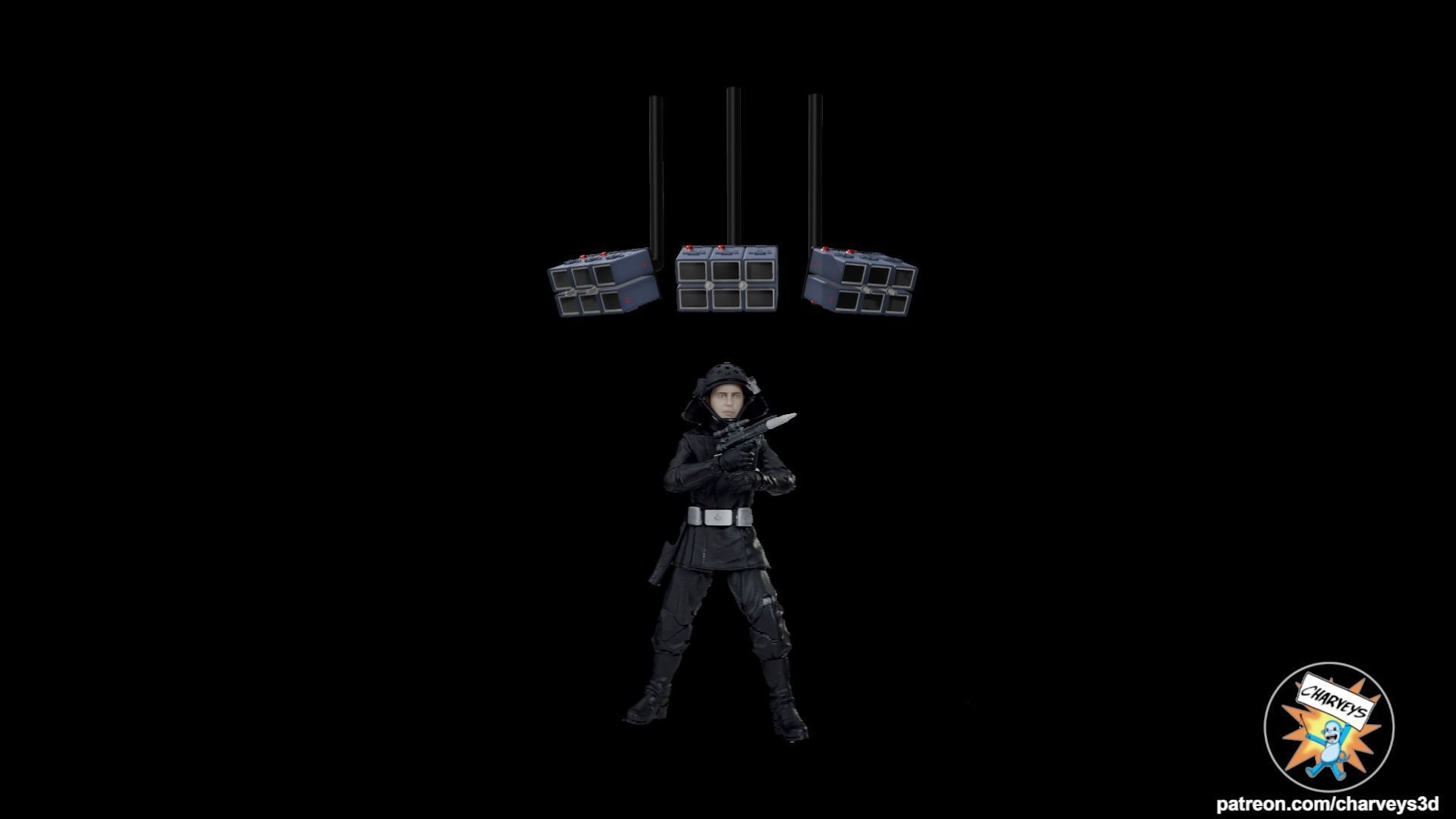 Star Wars Death Star Detention Block Cameras for action figures 3D print model_1