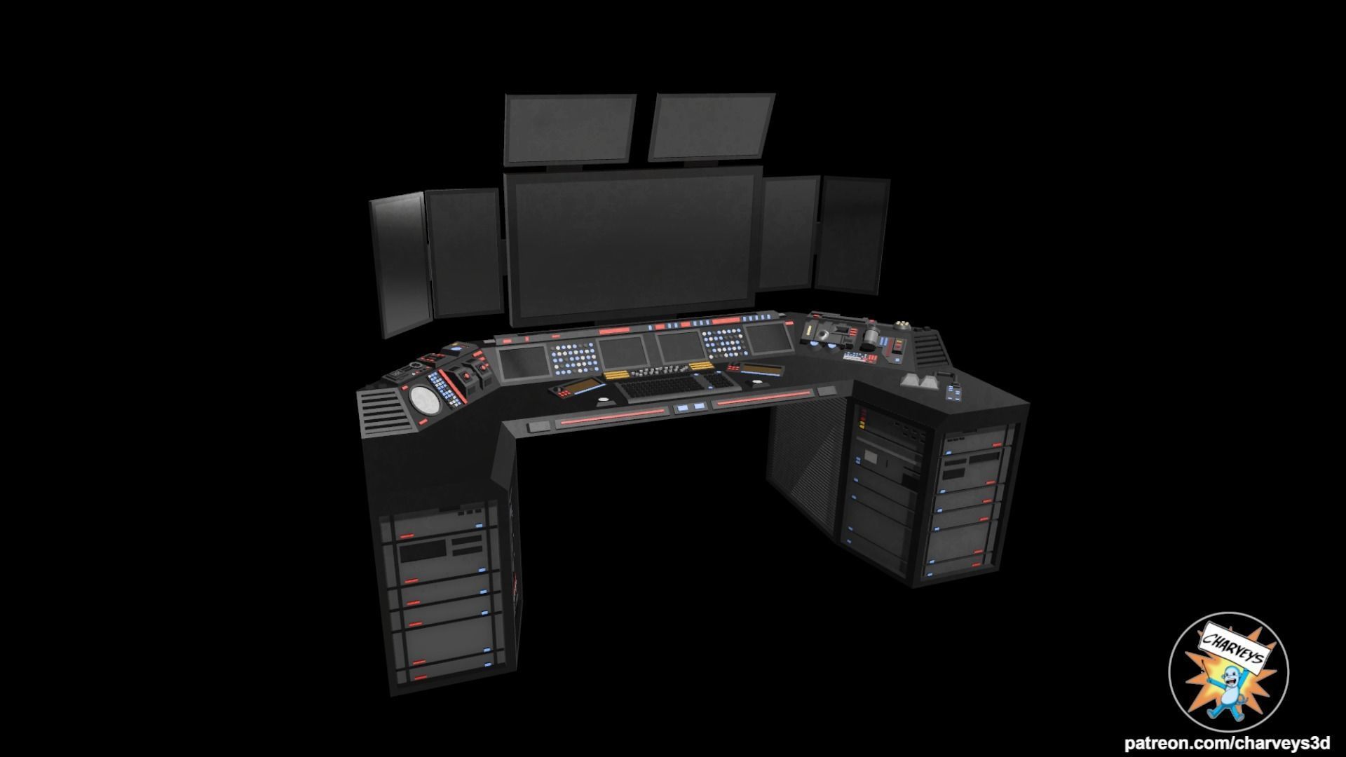 Batman Batcomputer for action figures 3D print model_1