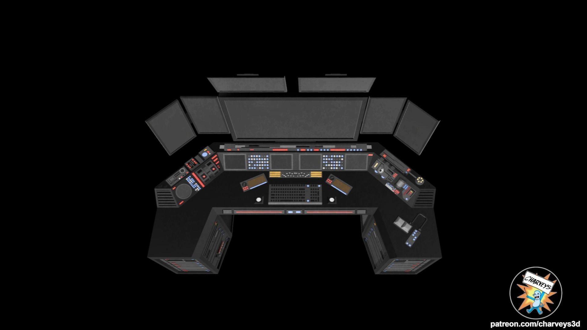 Batman Batcomputer for action figures 3D print model_3