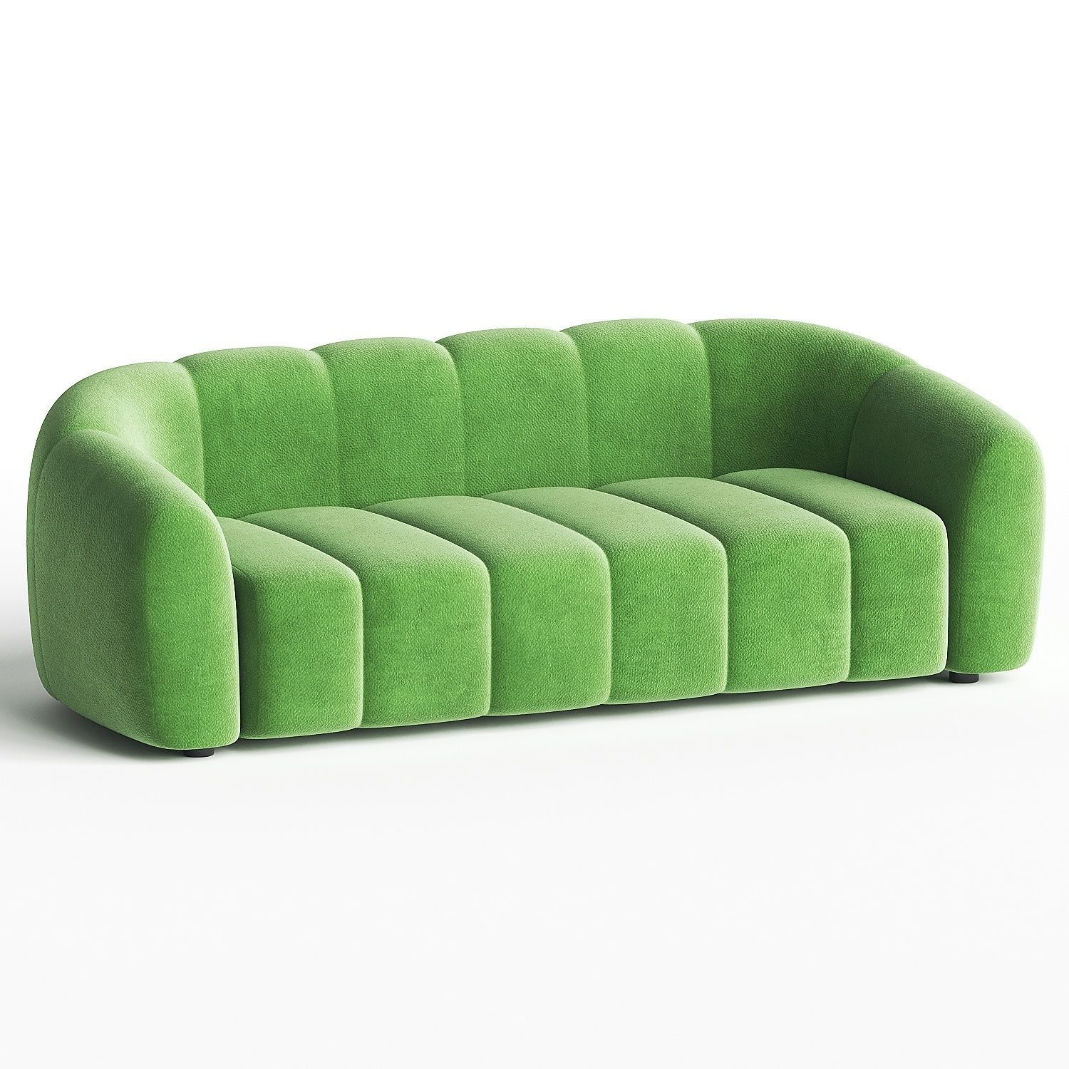 sofa white 3D model_2