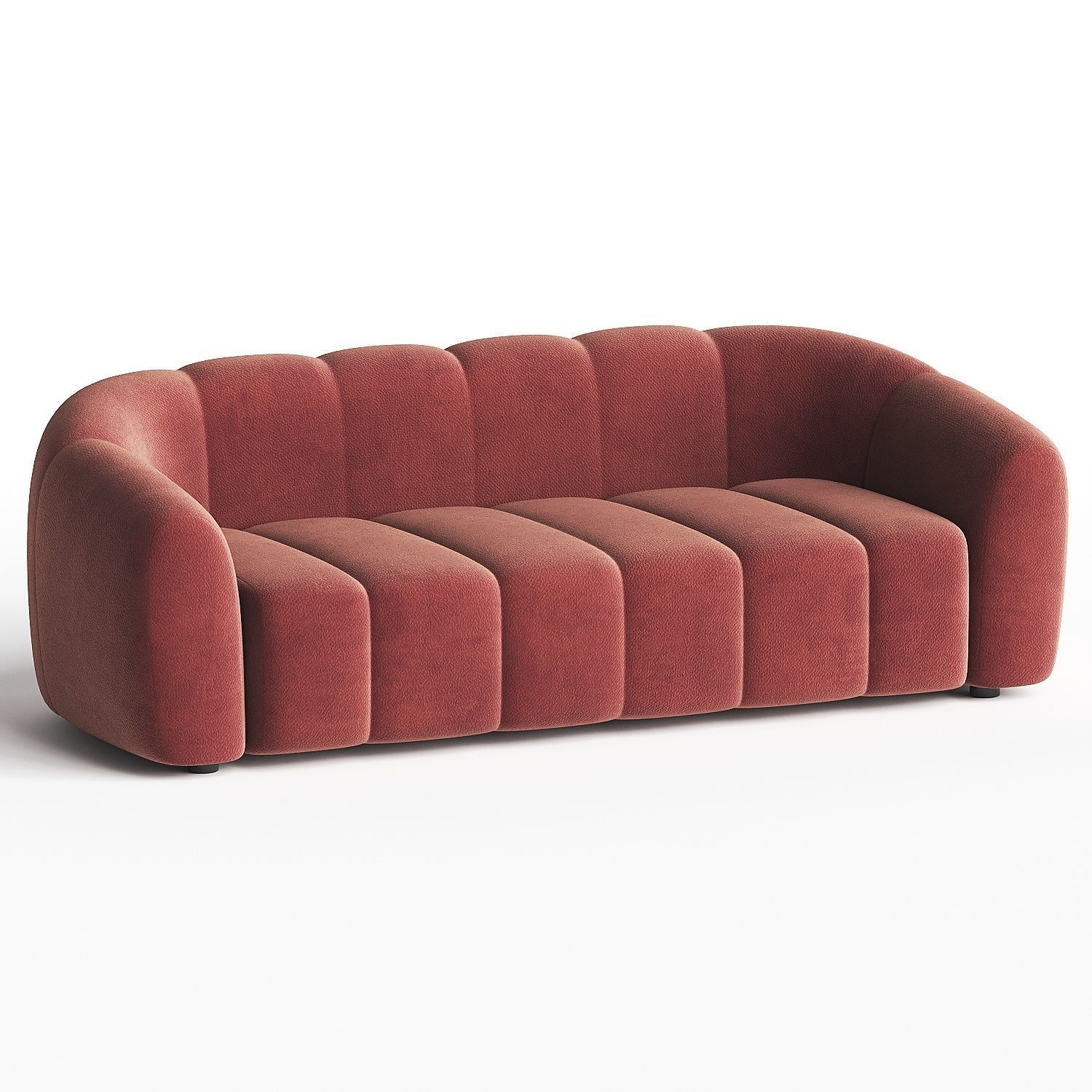 sofa white 3D model_1