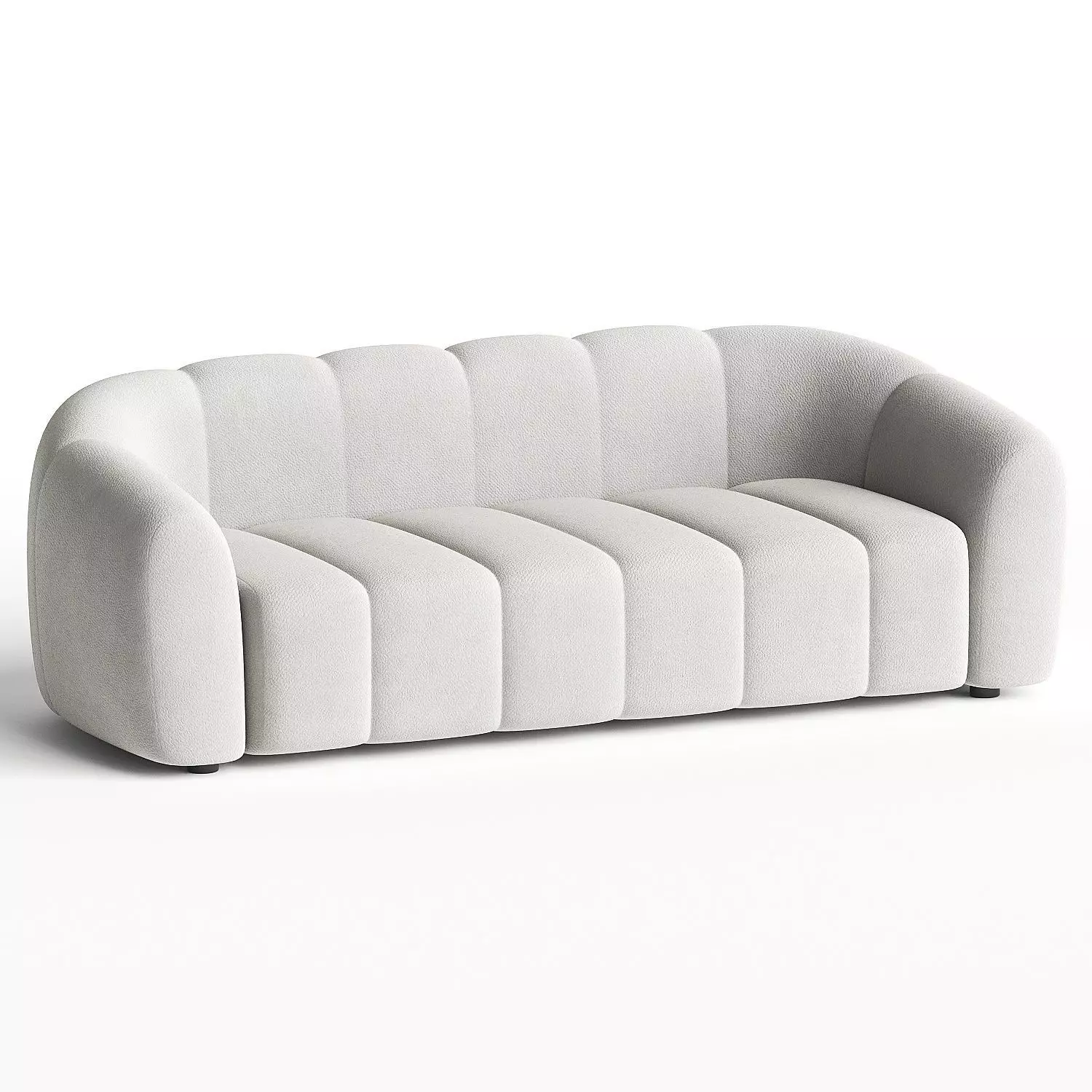 sofa white 3D model_0