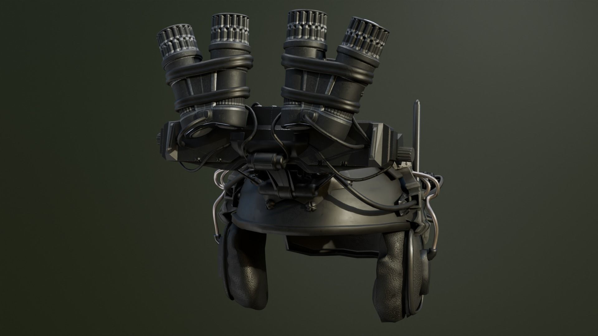 3D military helmet model Low-poly 3D model_2