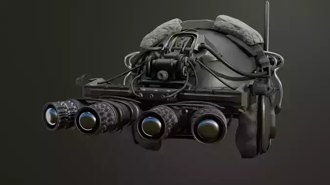 3D military helmet model Low-poly 3D model