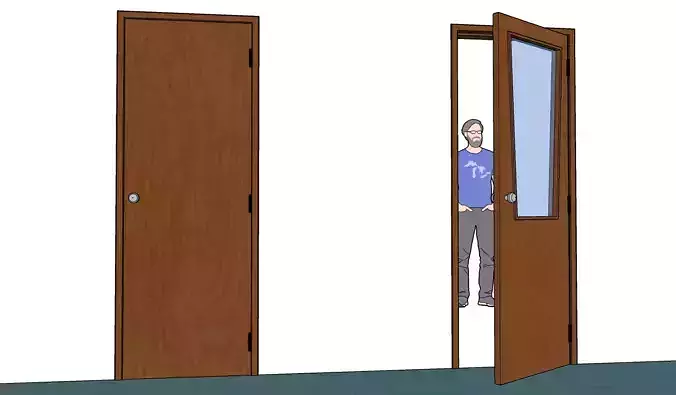 Door made in SketchUp