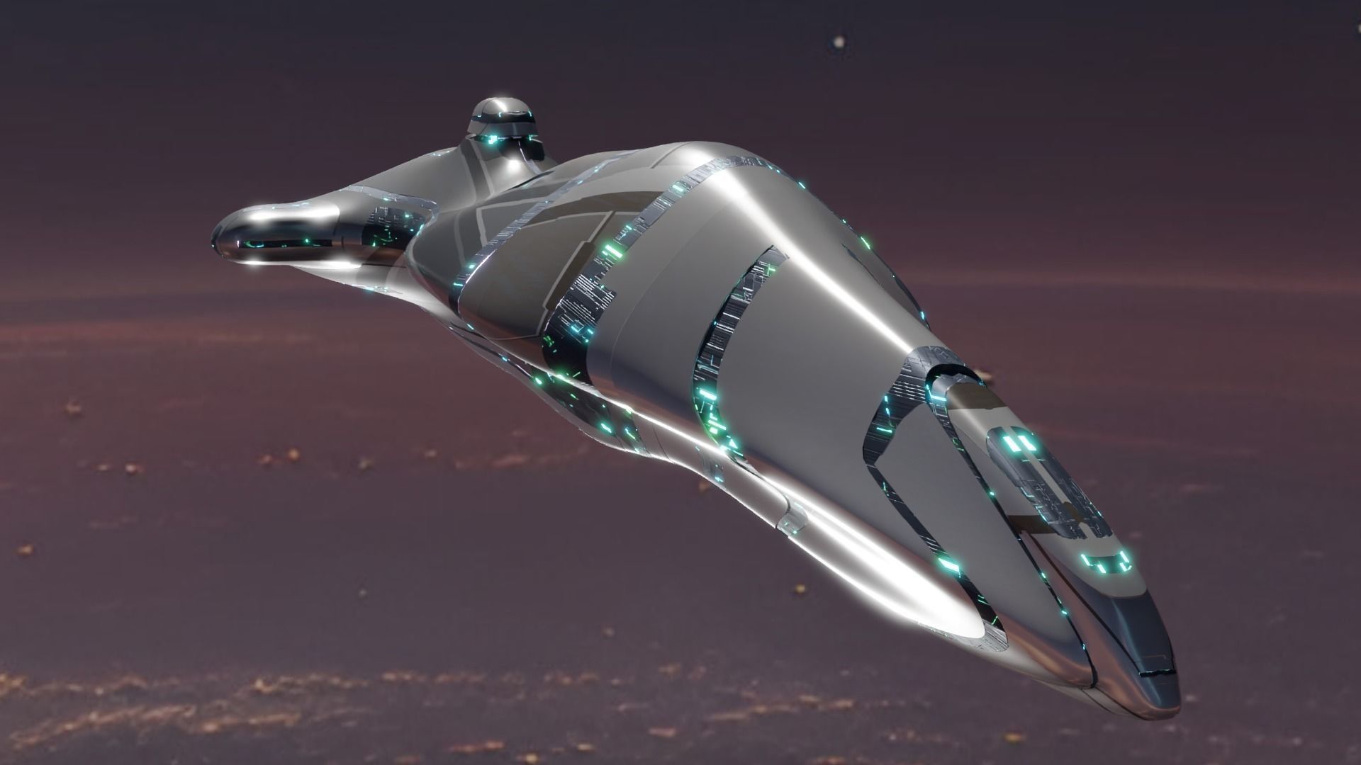 Space Cruiser 3D model_2