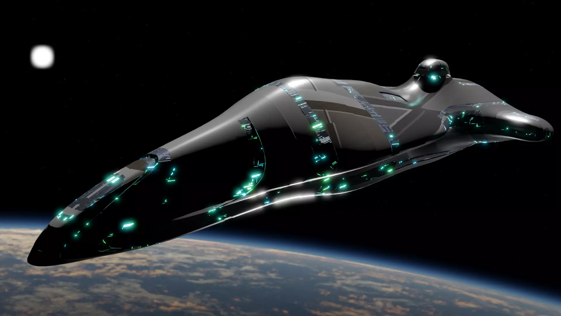 Space Cruiser 3D model_0