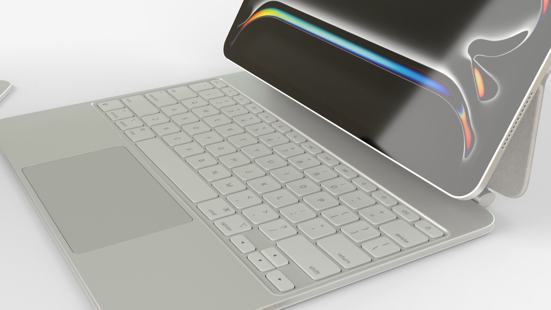 Apple iPad Pro 2024 in Silver full Collection 3D model_6