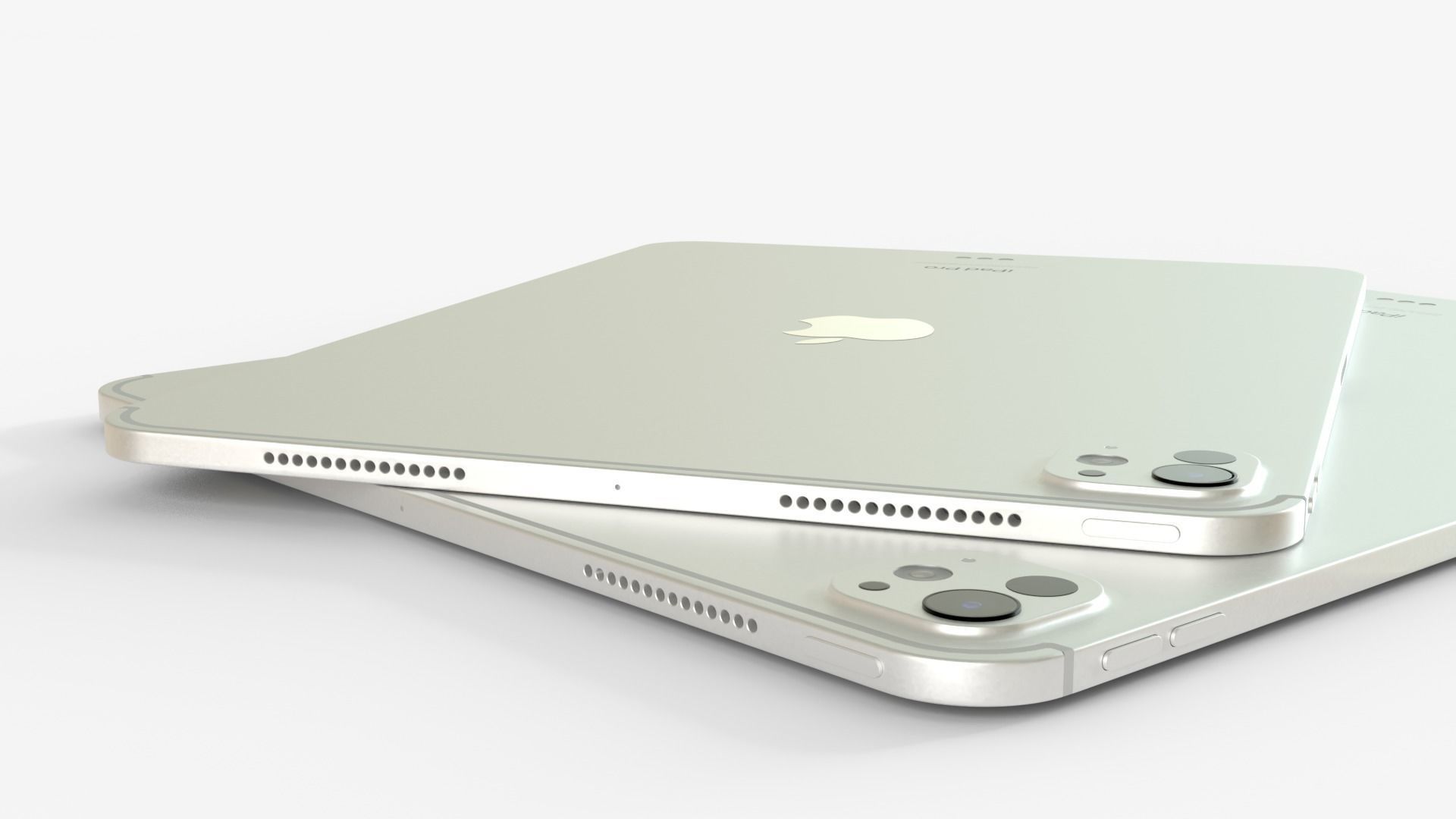 Apple iPad Pro 2024 in Silver full Collection 3D model_10