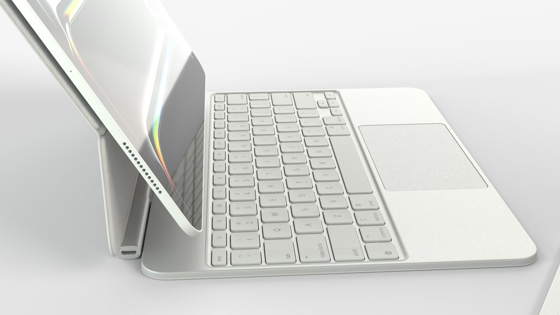 Apple iPad Pro 2024 in Silver full Collection 3D model_8