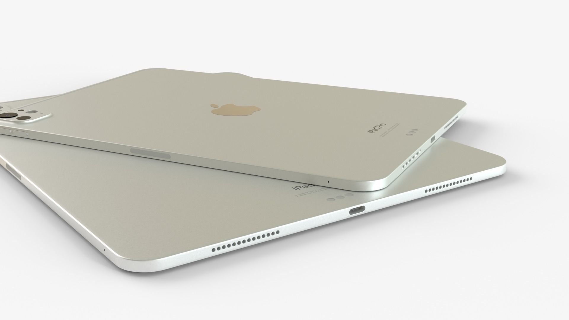 Apple iPad Pro 2024 in Silver full Collection 3D model_9
