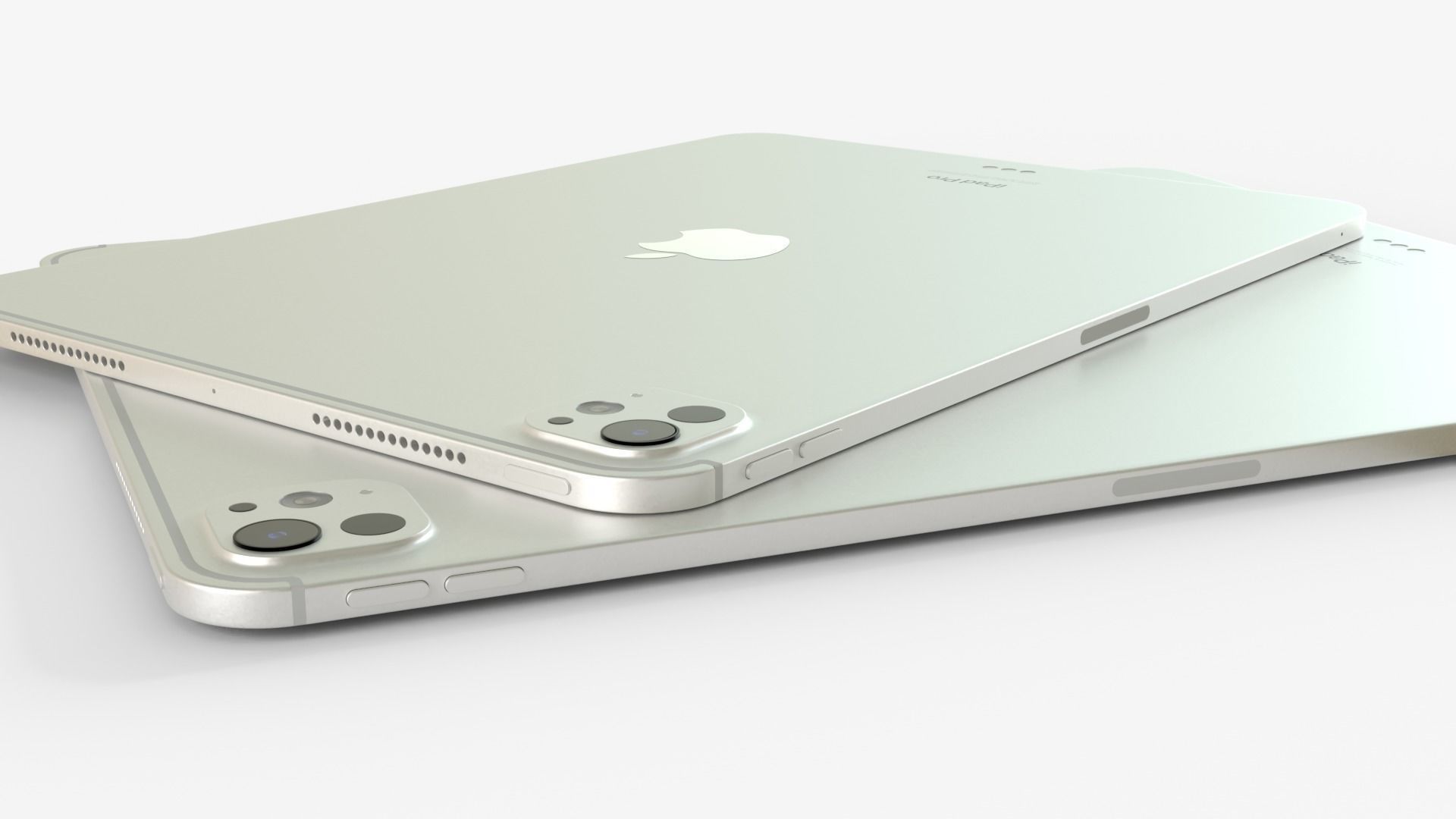 Apple iPad Pro 2024 in Silver full Collection 3D model_12