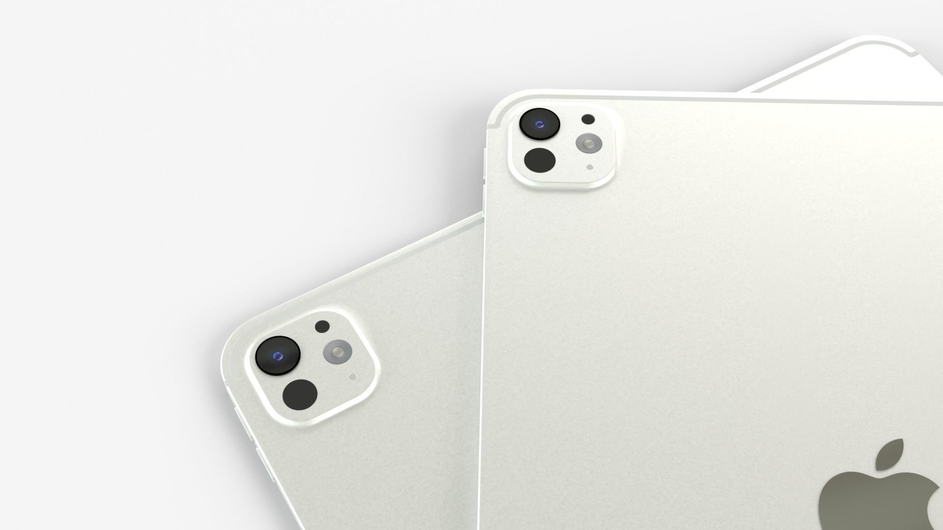 Apple iPad Pro 2024 in Silver full Collection 3D model_13