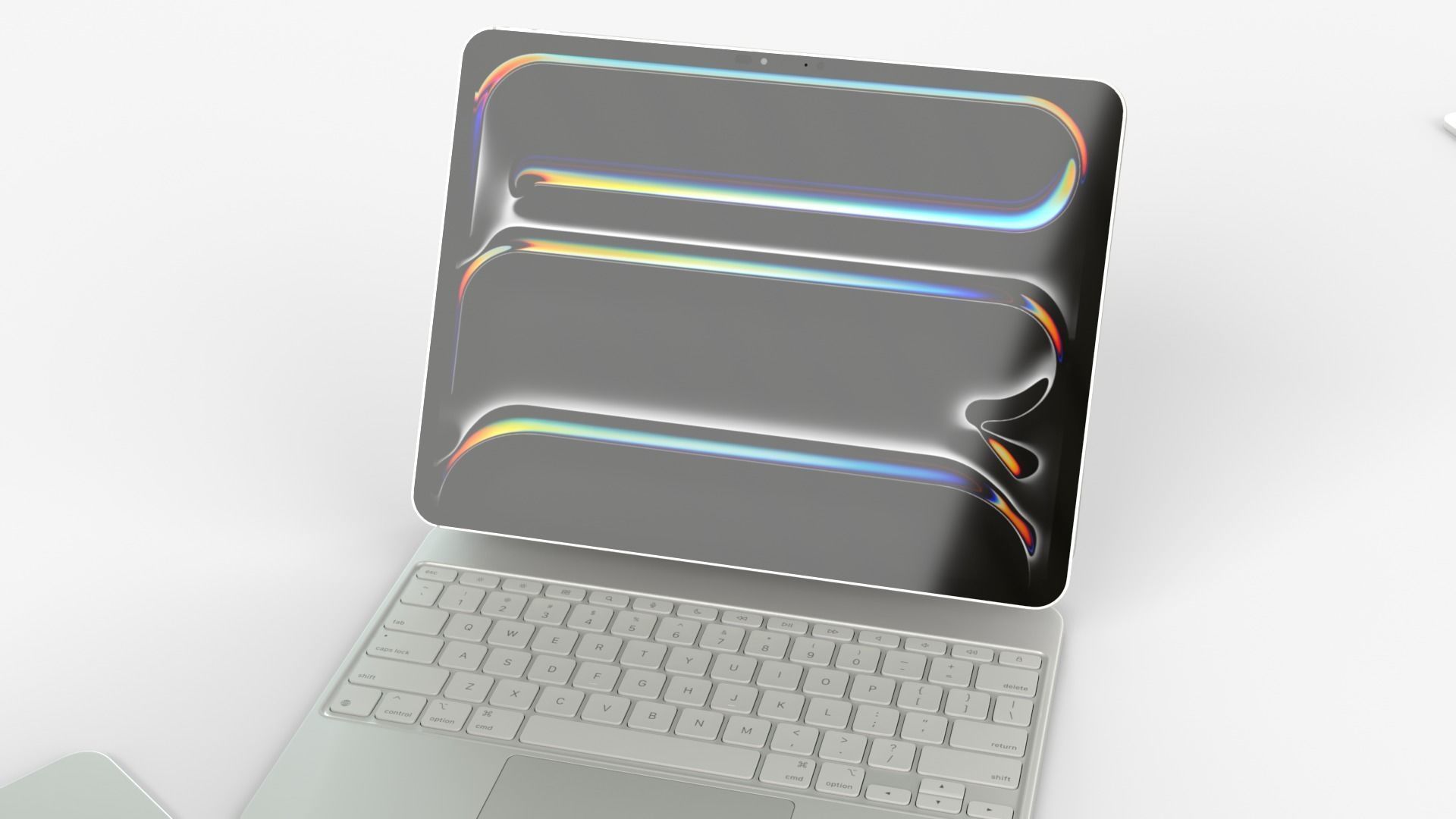 Apple iPad Pro 2024 in Silver full Collection 3D model_7