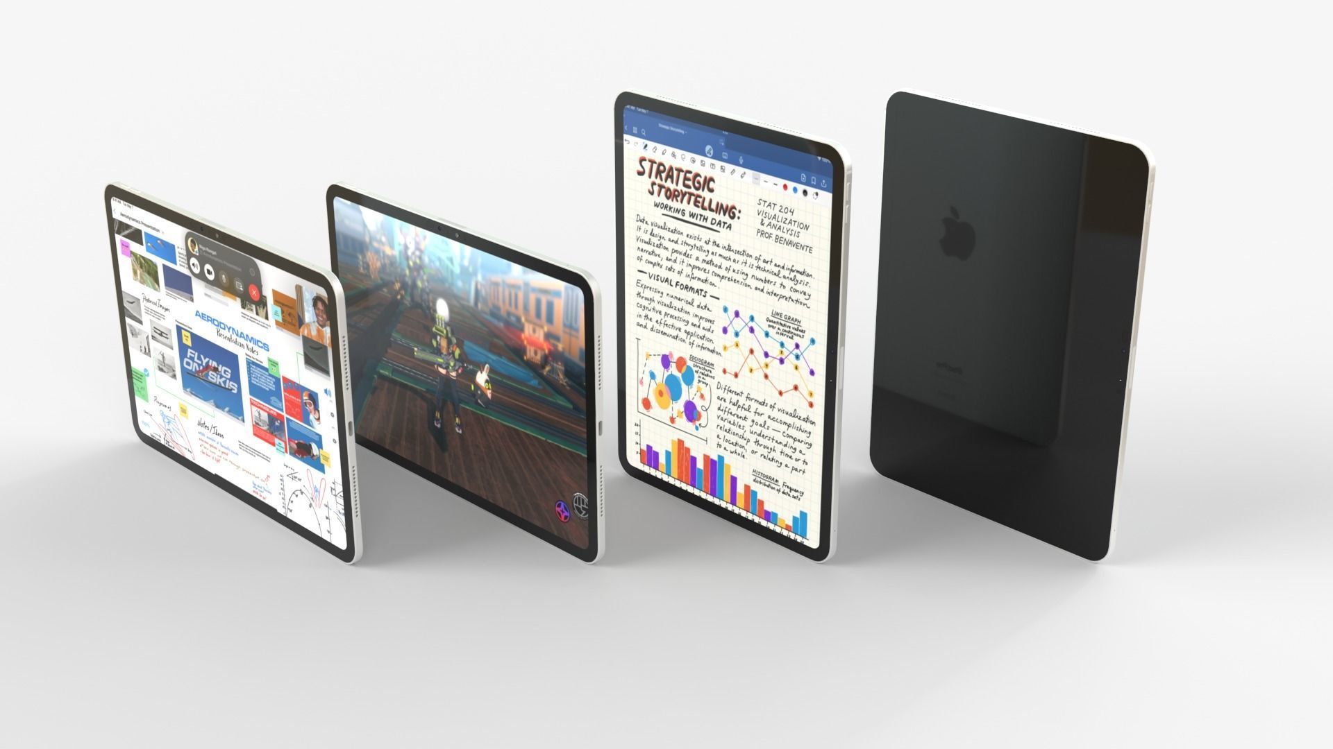 Apple iPad Pro 2024 in Silver full Collection 3D model_14