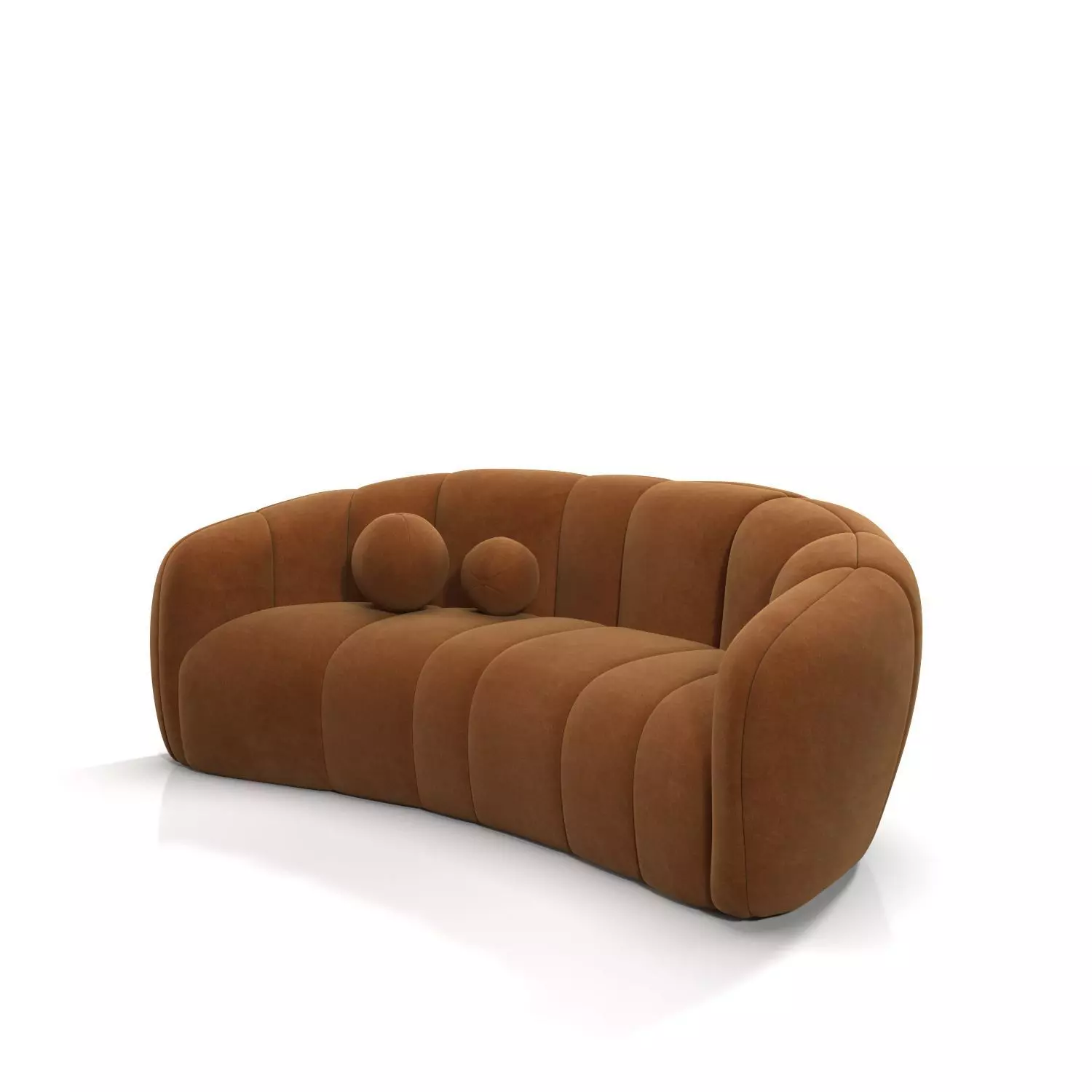 Alexis 89 Fabric Sofa 3D model_0