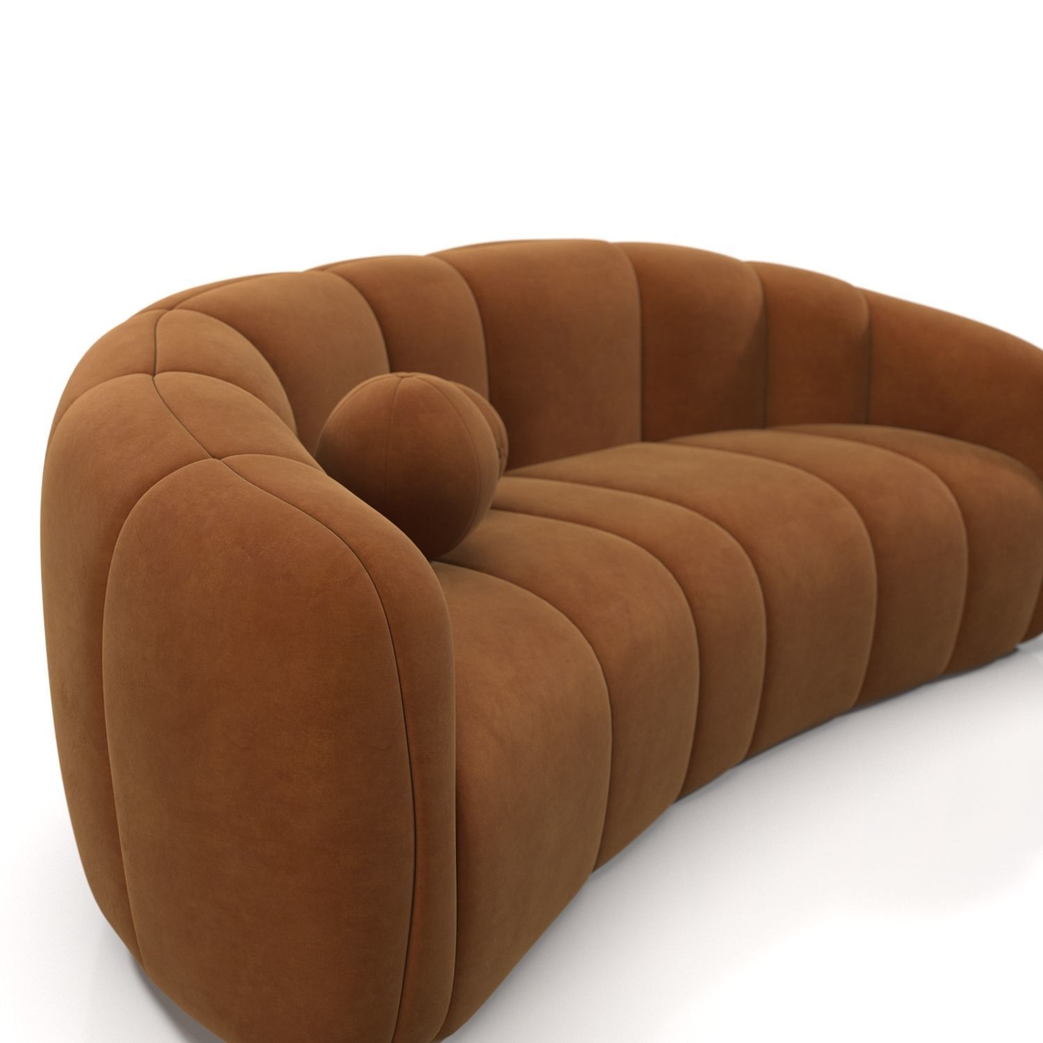 Alexis 89 Fabric Sofa 3D model_3