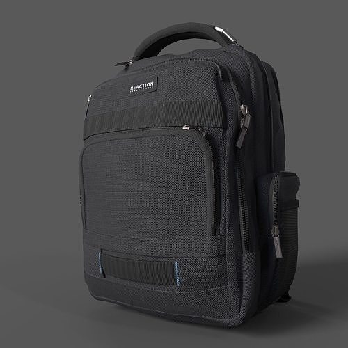 ComputerBusinessBackpackWithRfid-Black Low-poly 3D model