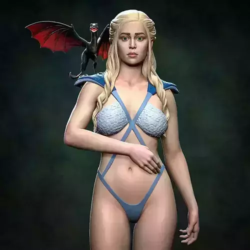 Daenerys Targaryen Figures STL Ready to Print 3D print model