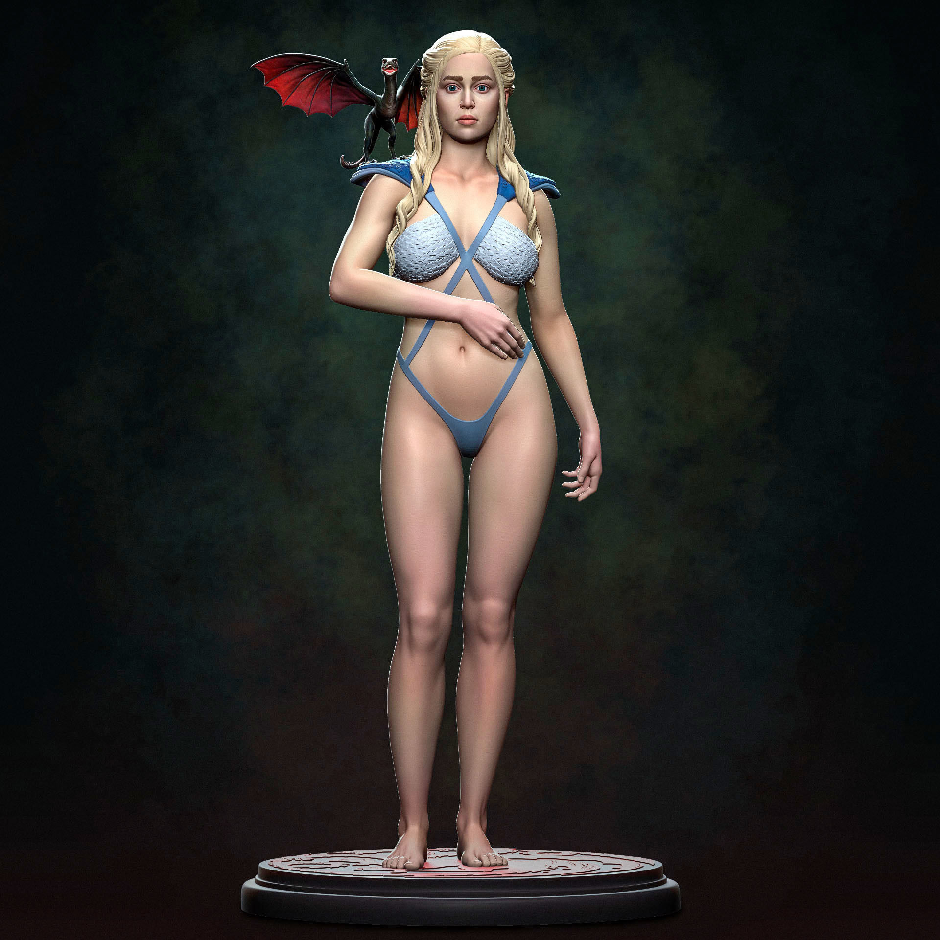 Daenerys Targaryen Figures STL Ready to Print 3D print model_1