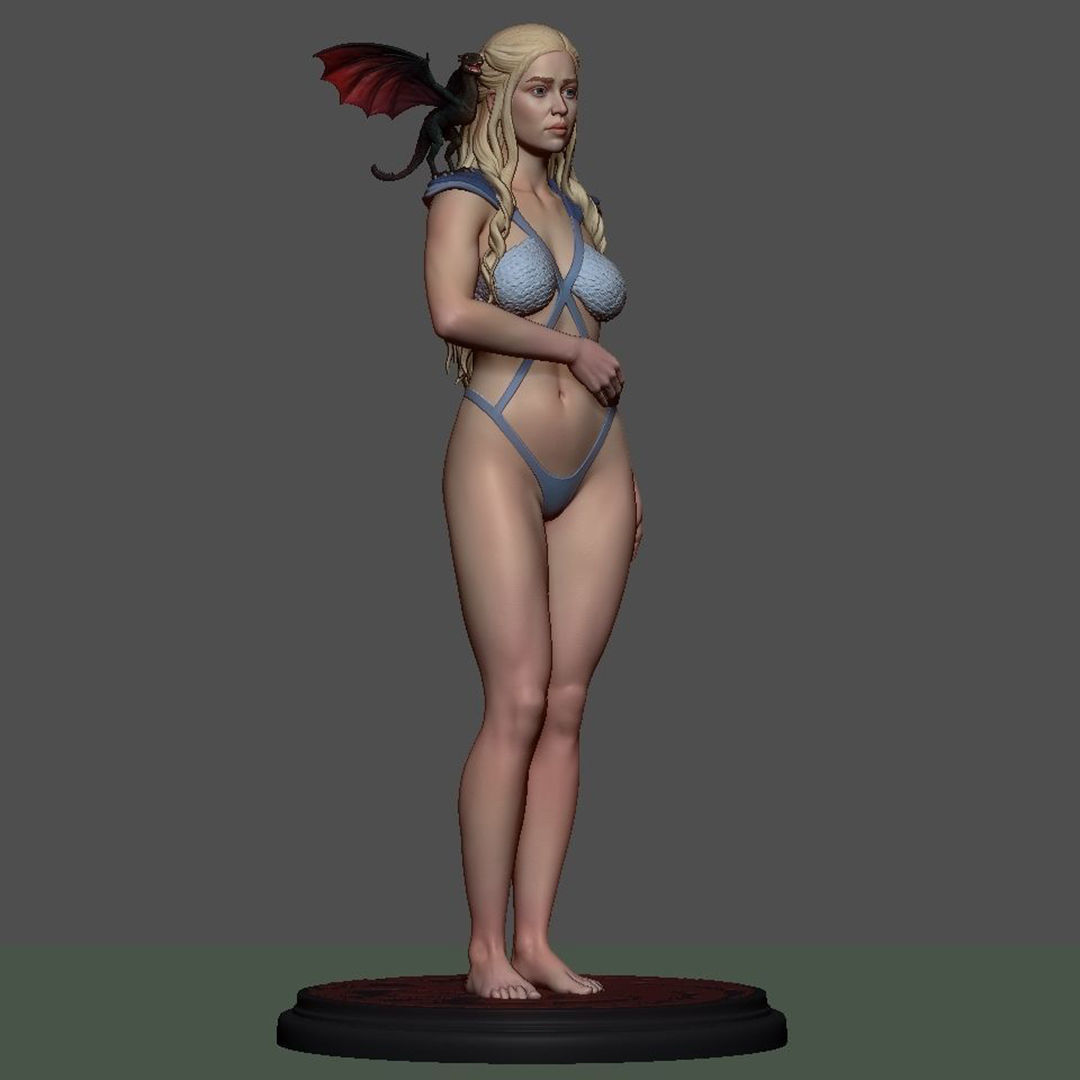Daenerys Targaryen Figures STL Ready to Print 3D print model_3