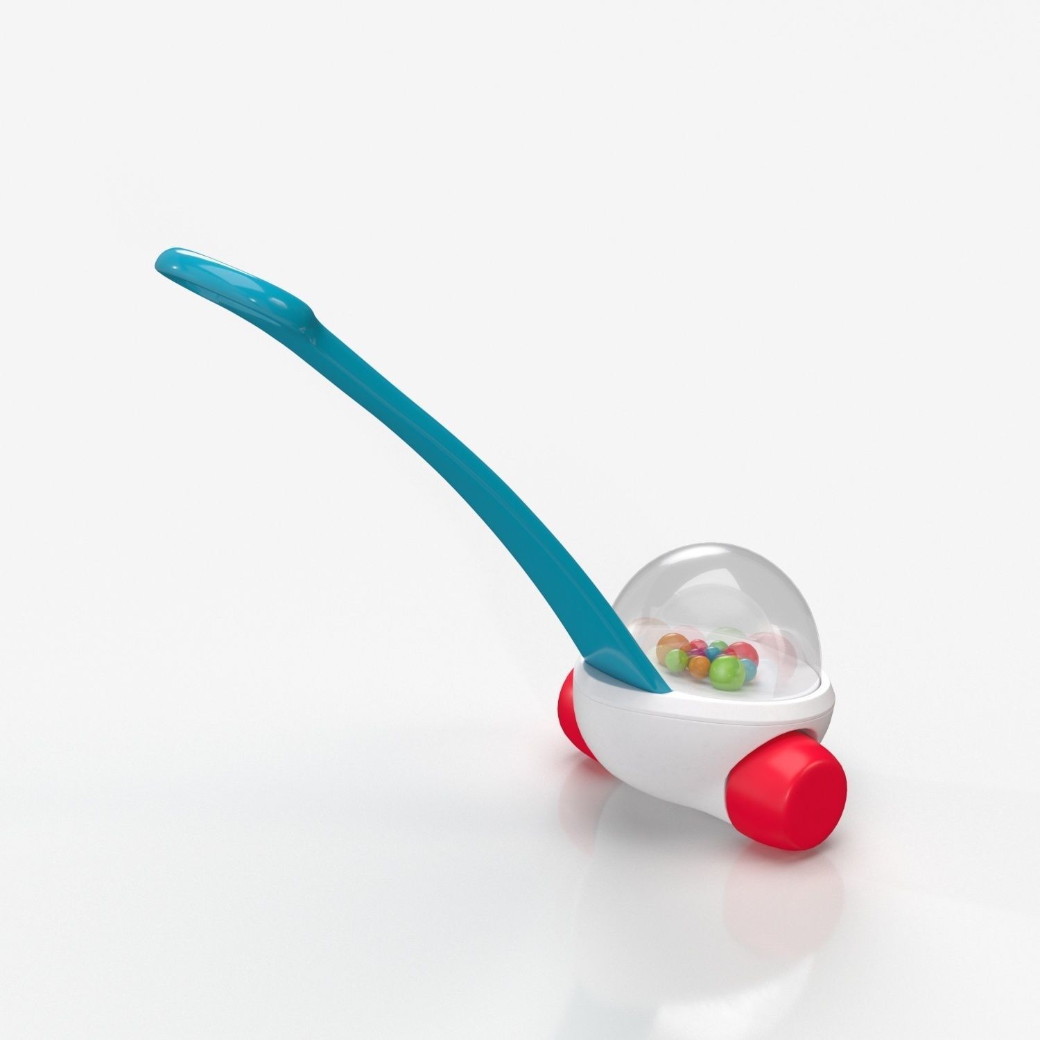 Fisher Price Corn Popper Push Toy PBR 3D model_4