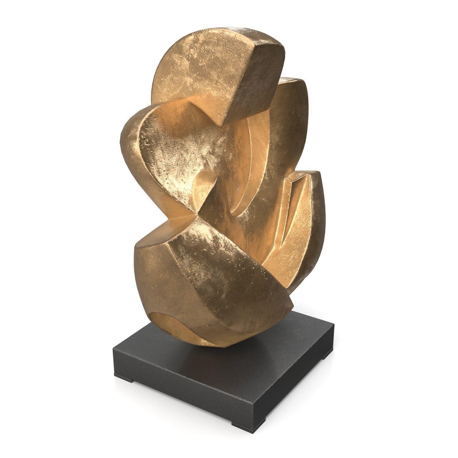 Gardeco Unconditional Love Bronze Sculpture PBR 3D model_1