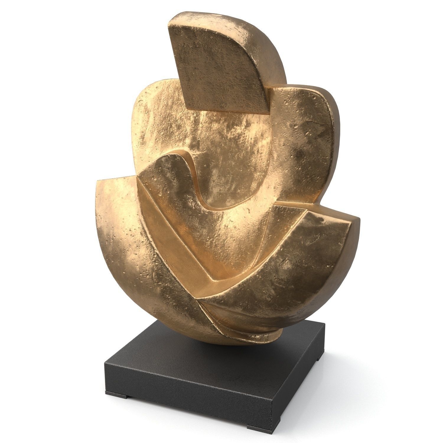 Gardeco Unconditional Love Bronze Sculpture PBR 3D model_4