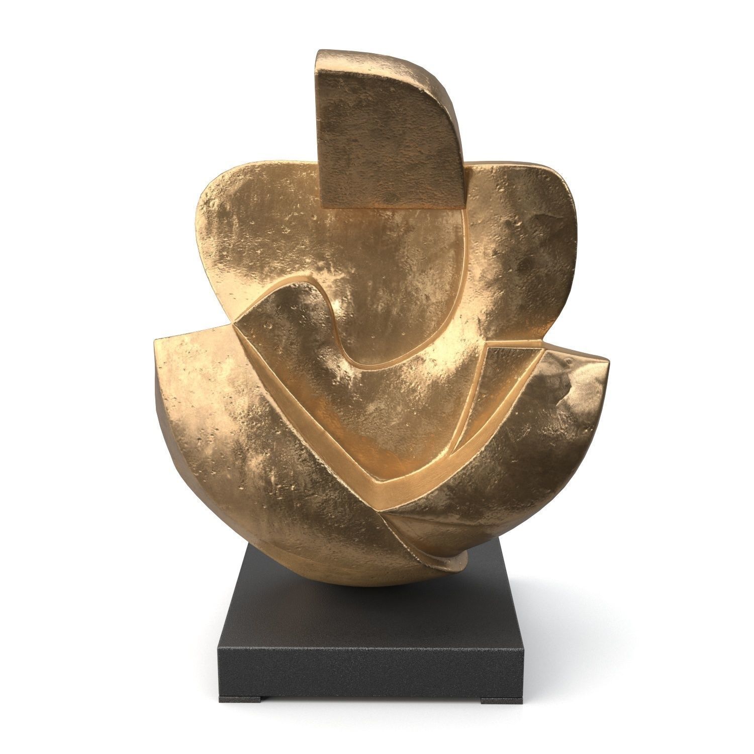 Gardeco Unconditional Love Bronze Sculpture PBR 3D model_2