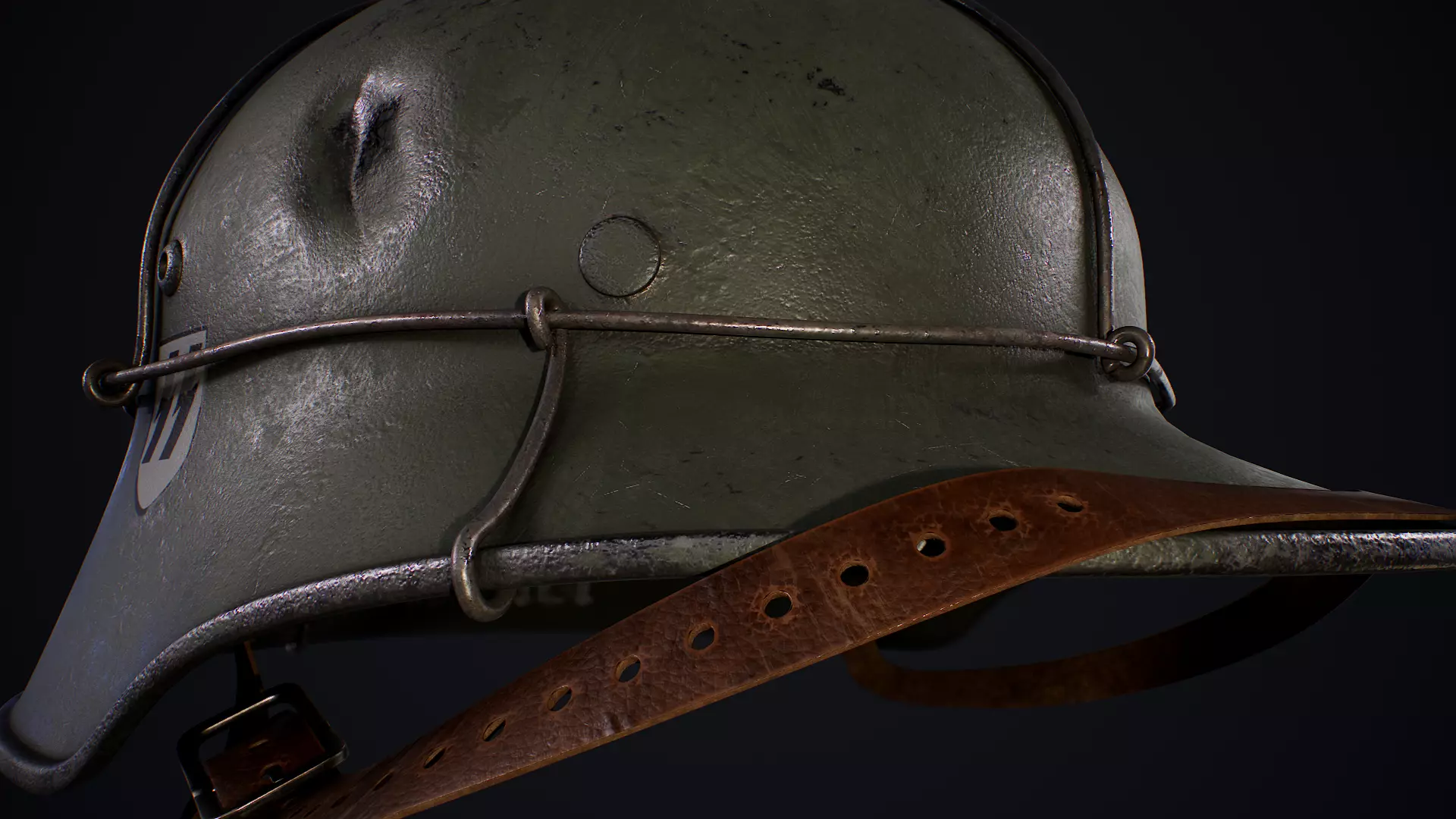 WWII Helmet 3D model_0