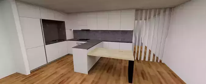 Minimalist European Kitchen