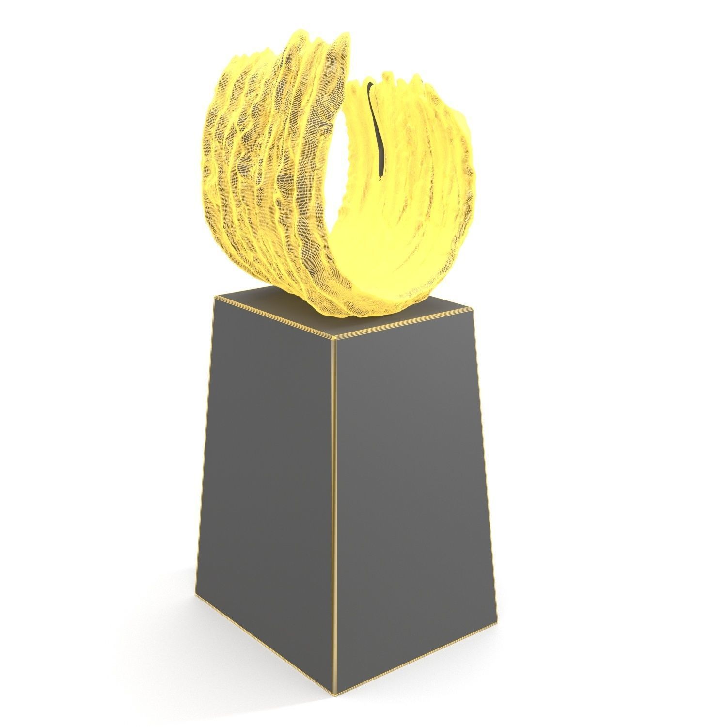 Koji Shiraya Trinary Pottery Sculpture PBR 3D model_5