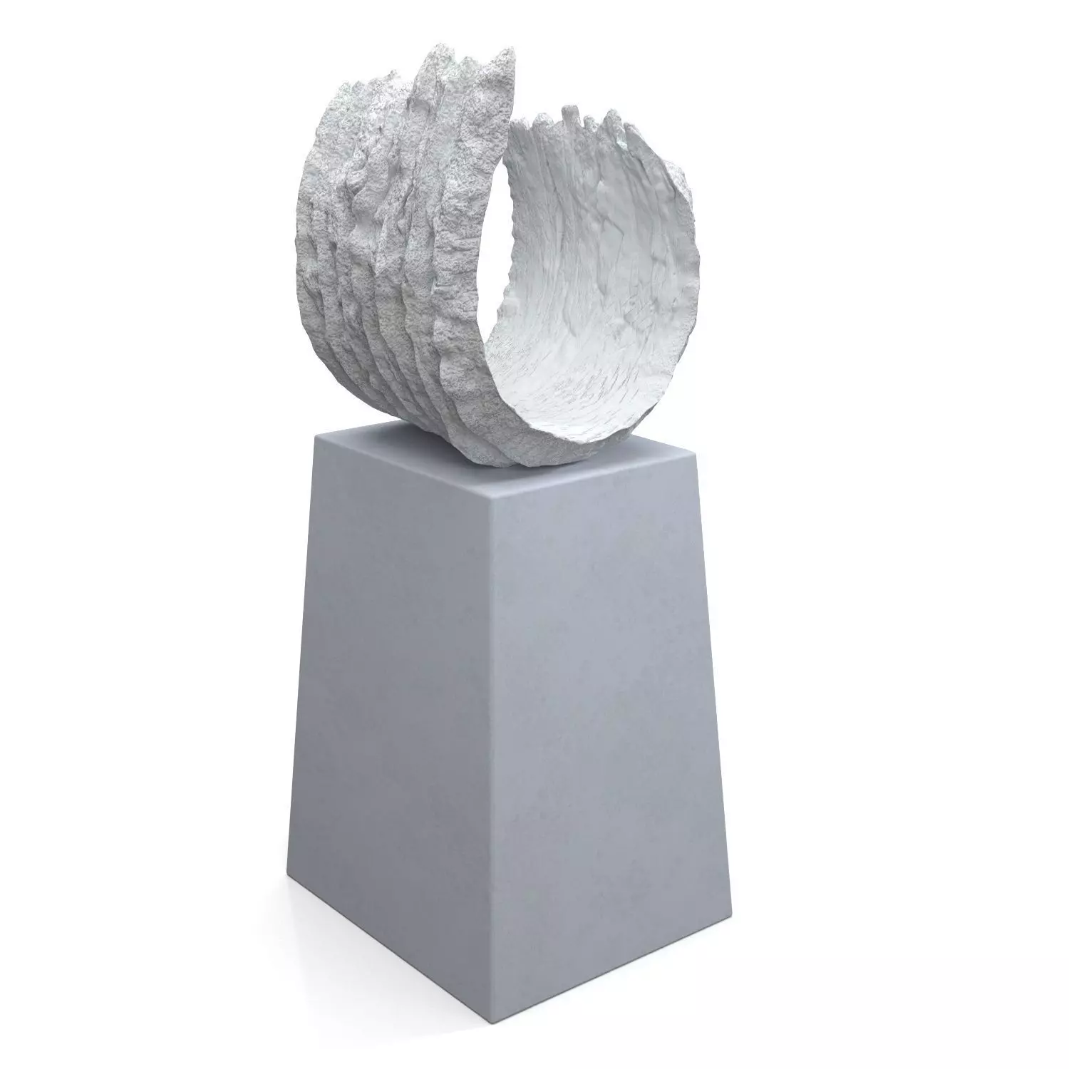 Koji Shiraya Trinary Pottery Sculpture PBR 3D model_0