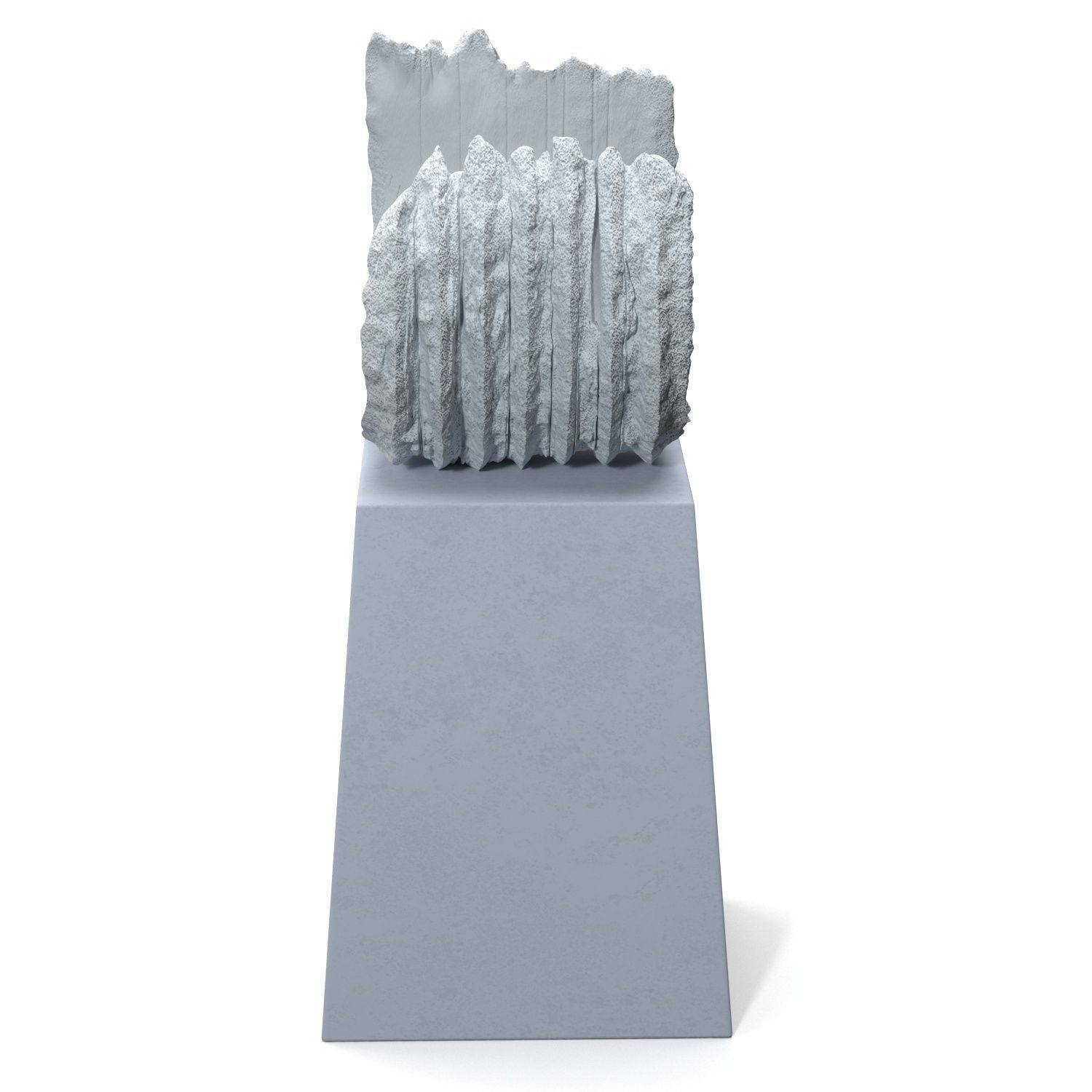 Koji Shiraya Trinary Pottery Sculpture PBR 3D model_1