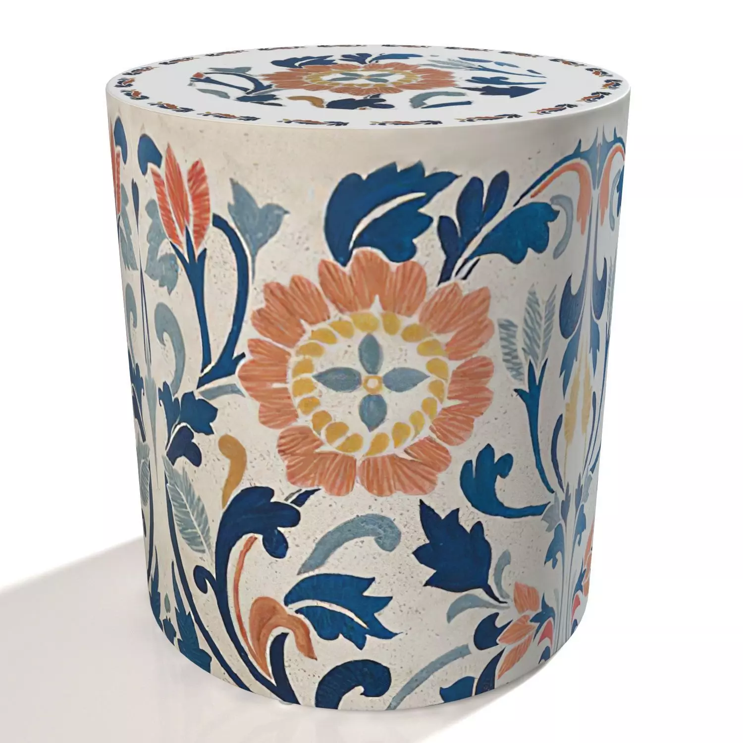 Miray Handpainted Side Table 3D model_0