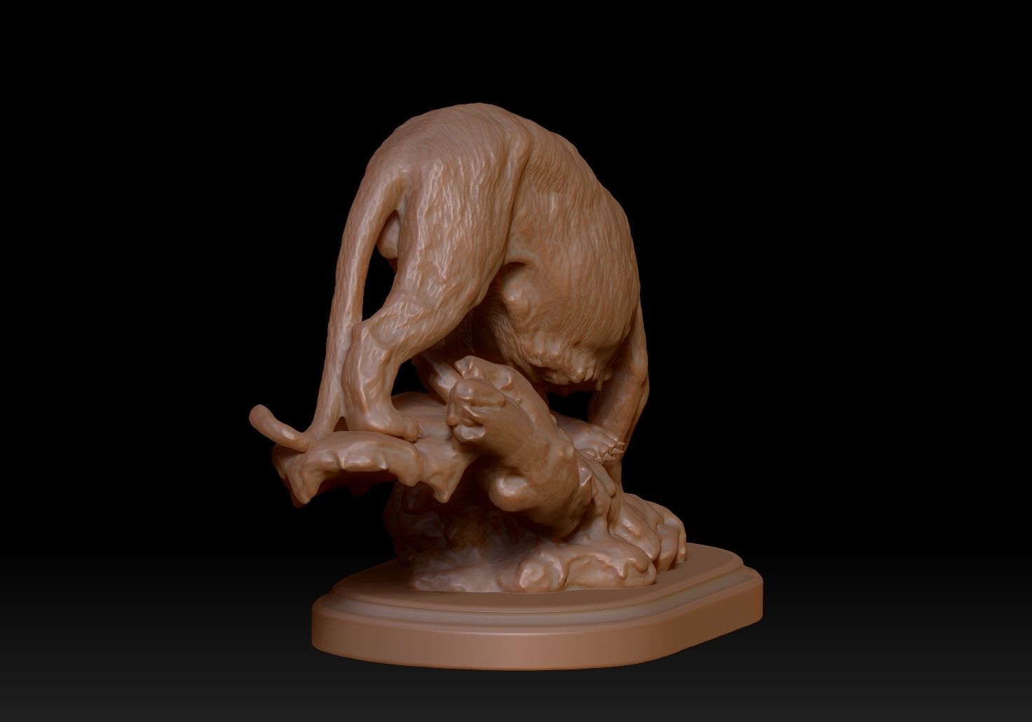 Tiger Sculpture 3D print model_6