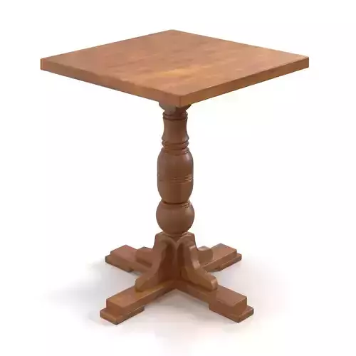 Round Restaurant wood dining table PBR