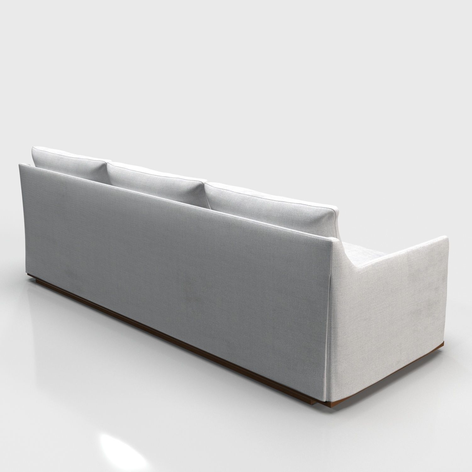 Skirted Track Arm 3 Seatter Sofa PBR 3D model_4