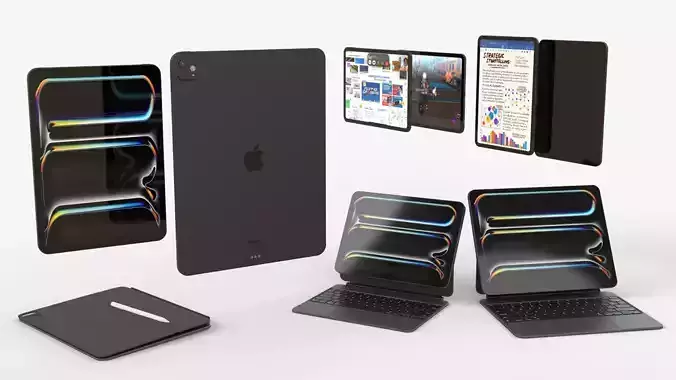 Apple iPad Pro 2024 in Black full Collection