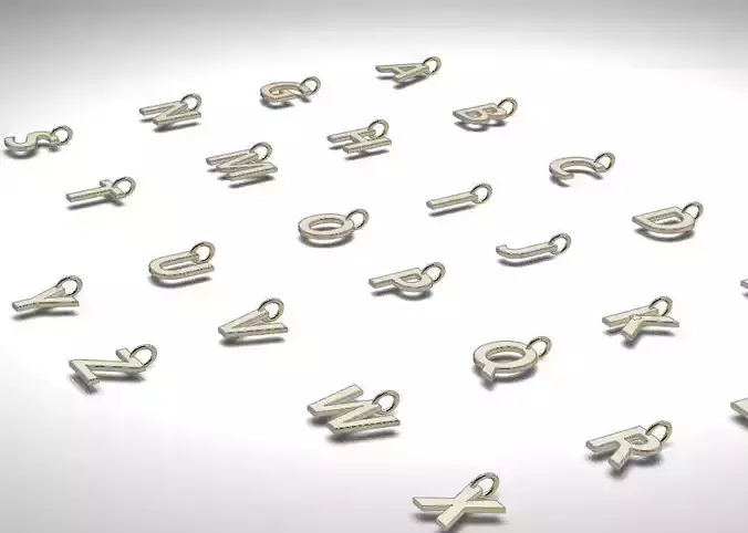 alphabet pendant