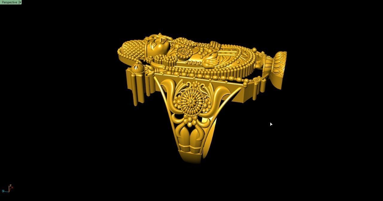 bala ji ring   3D print model_2