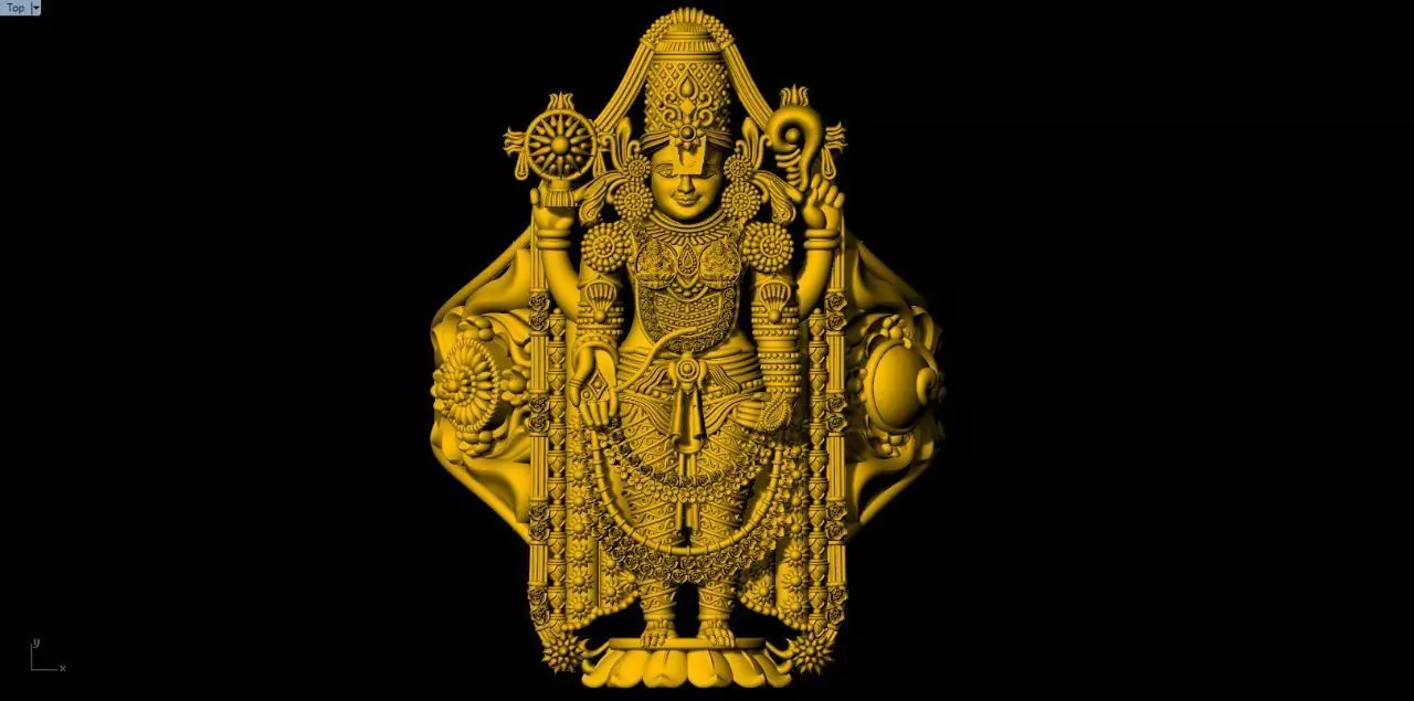 bala ji ring 3D print model