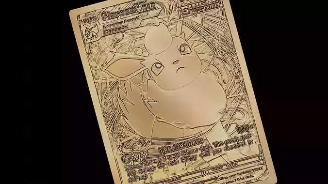 FLAREON V MAX POKEMON CARD