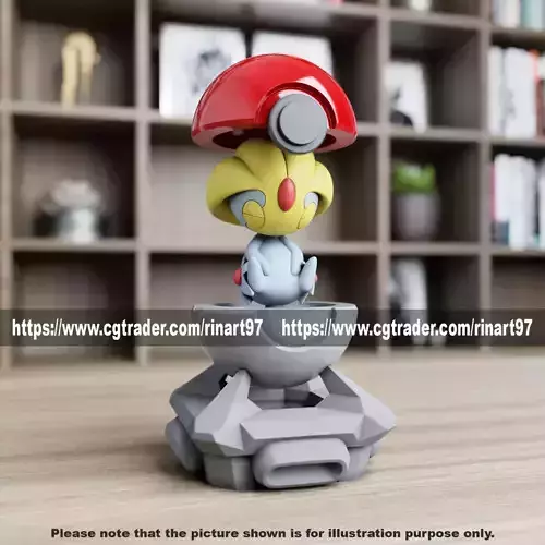 Uxie in the pokeball from Pokemon