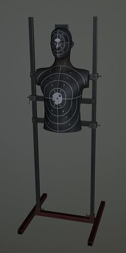 Target dummy Low-poly 3D model