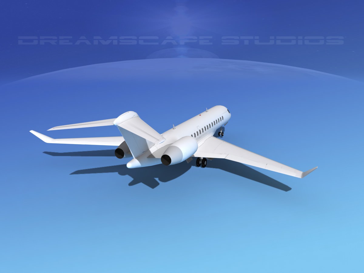 Global Express 8000 Unmarked 3D model_3