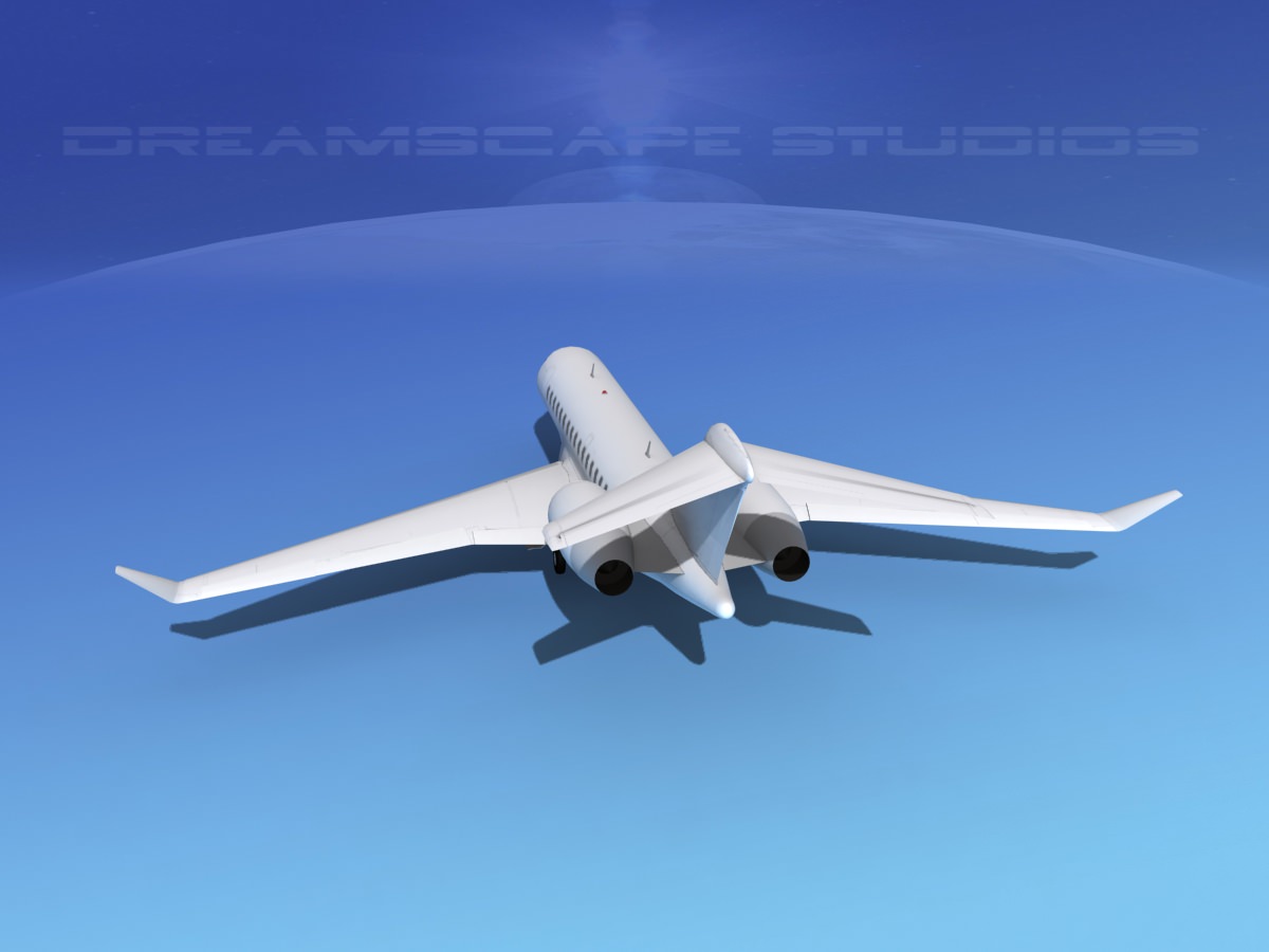 Global Express 8000 Unmarked 3D model_4